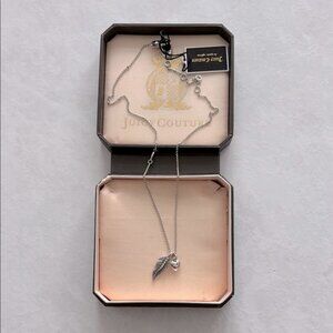 NWT Juicy Couture Feather necklace